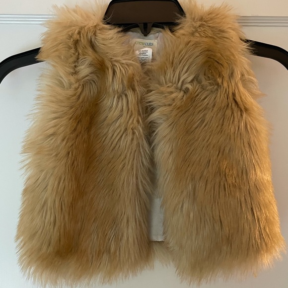 J. Crew Other - CrewCuts J.CREW Faux Fur Girls Vest XS S